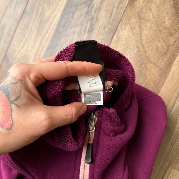 The North Face Morninglory Jacket Women's Medium Purple Full-Zip‎ Fleece 5572 - Picture 8 of 13